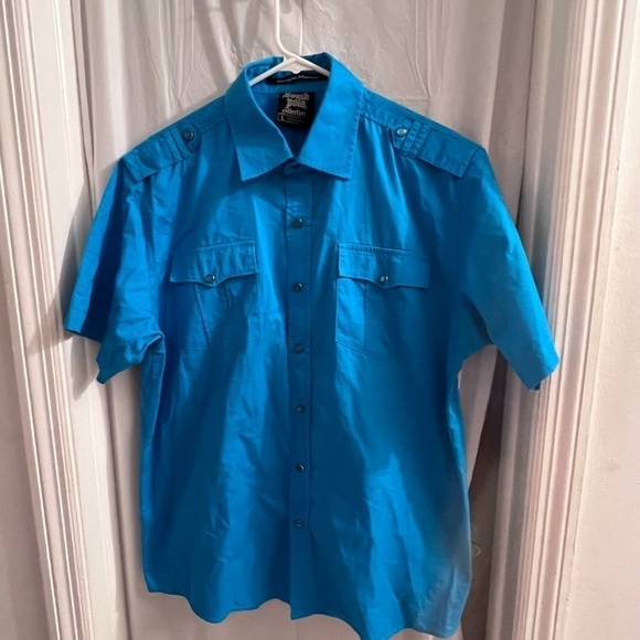 SOUTH Pole blue button down shirt size lg - Picture 1 of 4